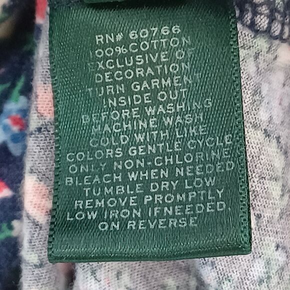 Lauren Ralph Lauren Pajamas Womens Large Cottage Floral Preppy Sleep Embroidered - Picture 10 of 11